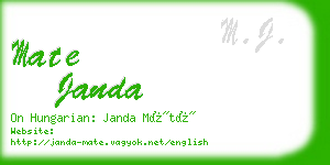 mate janda business card